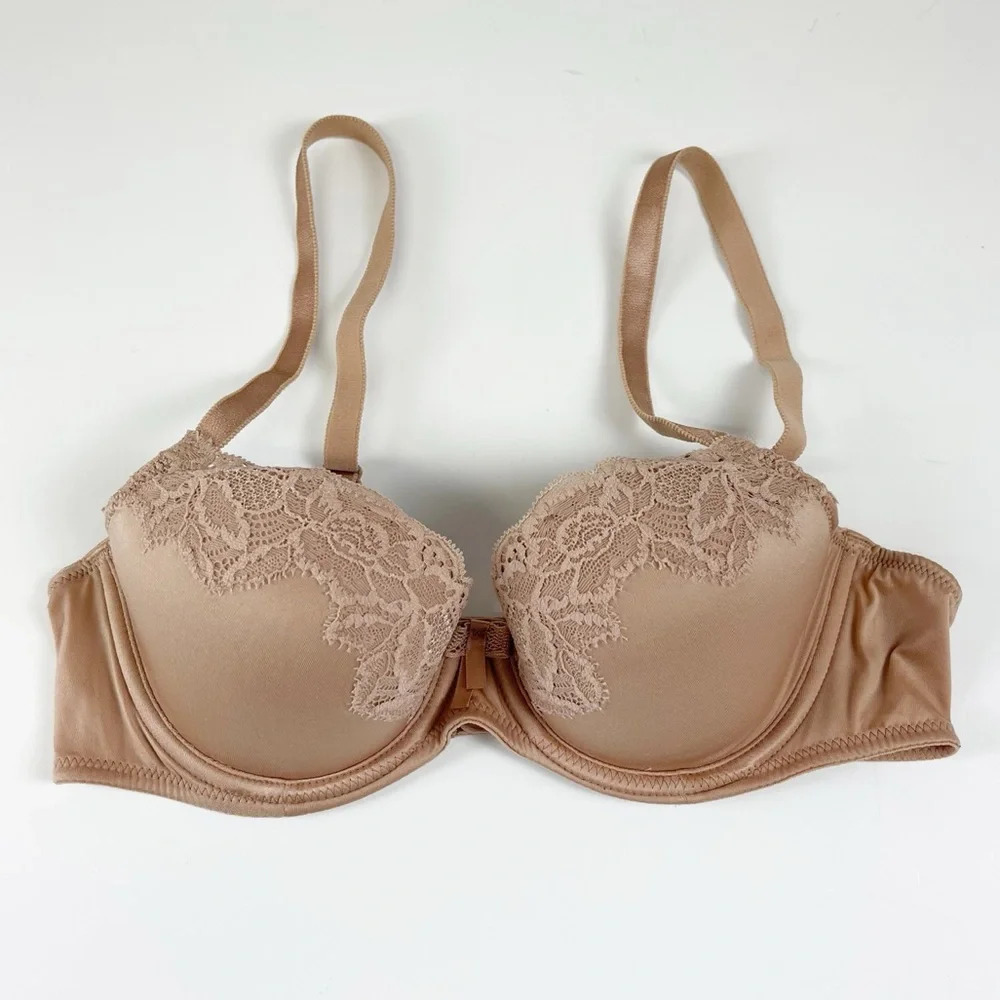 B.Tempt’d Bra Womens 34B Beige Adjustable Straps - Picture 1 of 7